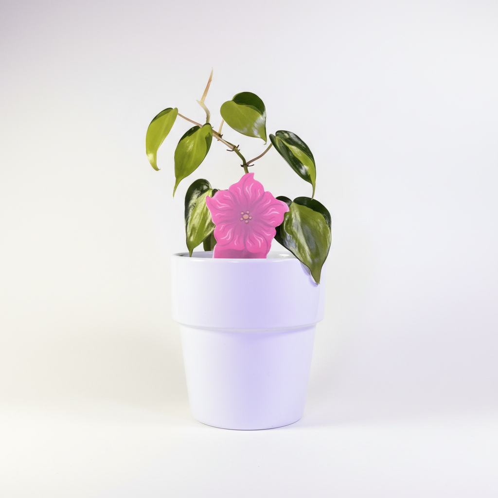 PlantDoc Flower: Biodegradable Color-Changing Moisture Meter for Plants, 5-Pack